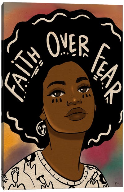 Faith Over Fear Canvas Art Print - Bri Pippens