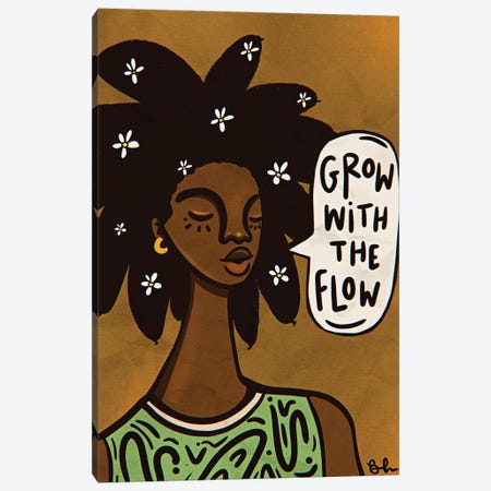 Grow With The Flow Canvas Print #BRP127} by Bri Pippens Art Print