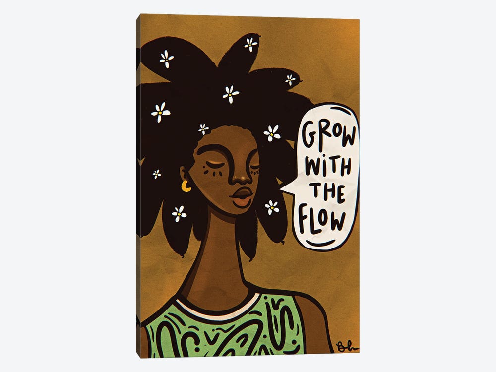 Grow With The Flow by Bri Pippens 1-piece Canvas Artwork