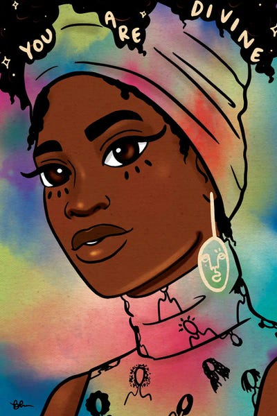 You Are Divine by Bri Pippens art print