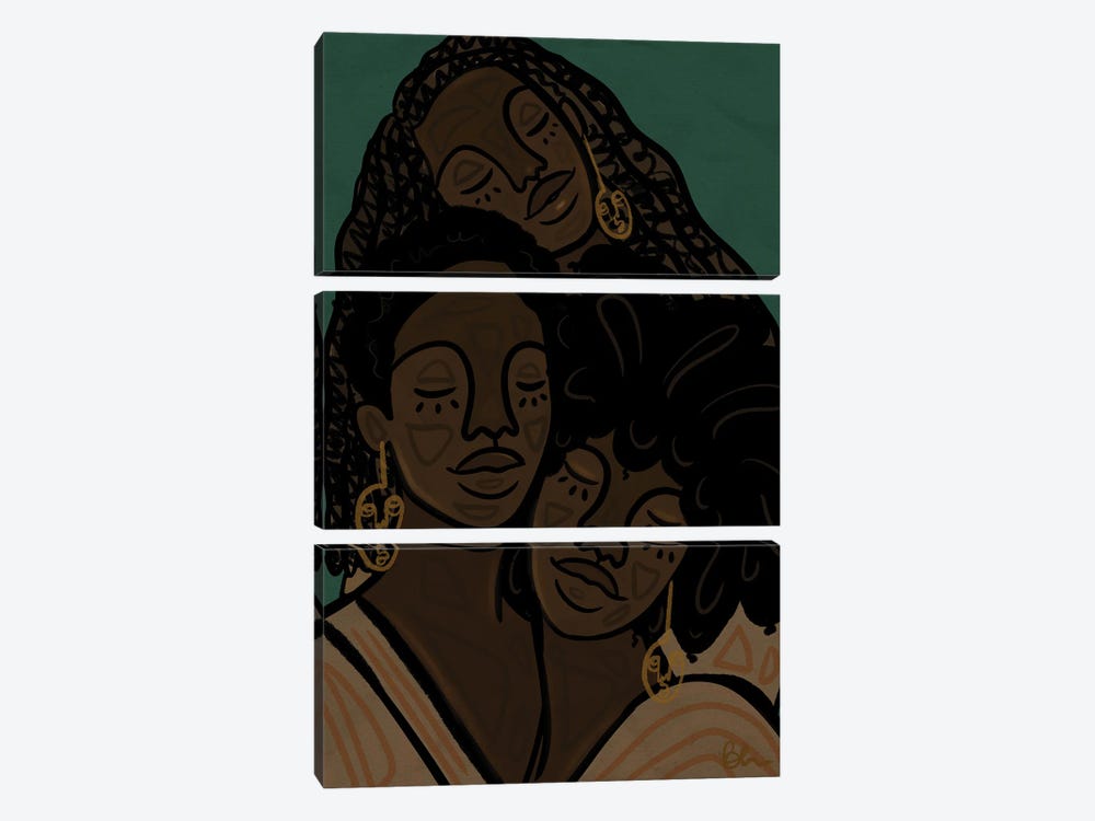 Consoling by Bri Pippens 3-piece Canvas Art Print