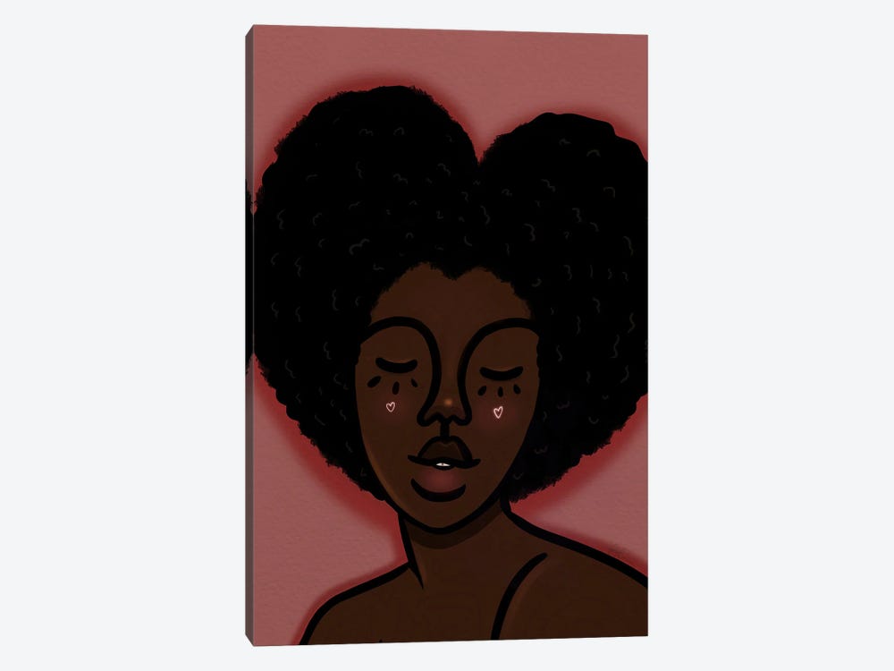 Love Is In The Hair by Bri Pippens 1-piece Canvas Art