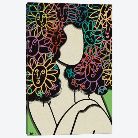 Sour Flower Canvas Print #BRP141} by Bri Pippens Canvas Wall Art