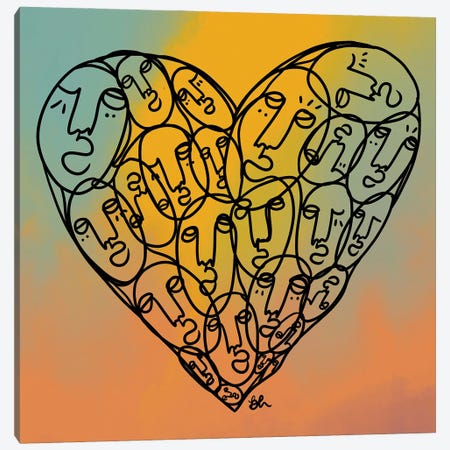Love Canvas Print #BRP143} by Bri Pippens Canvas Wall Art