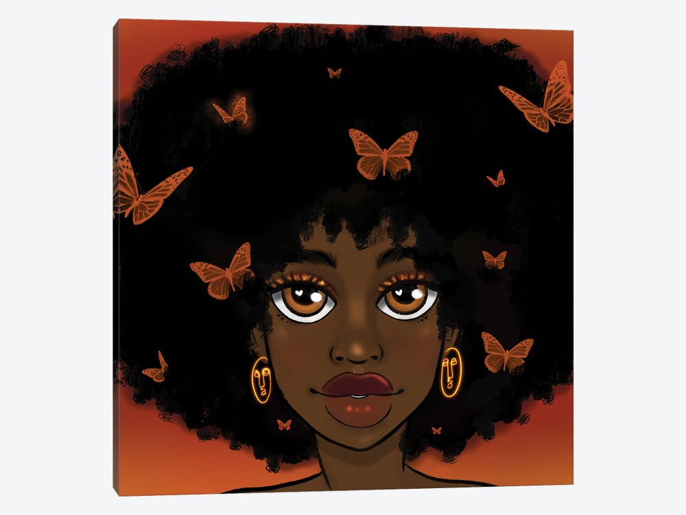 Butterfly Girl by Bri Pippens 1-piece Canvas Print
