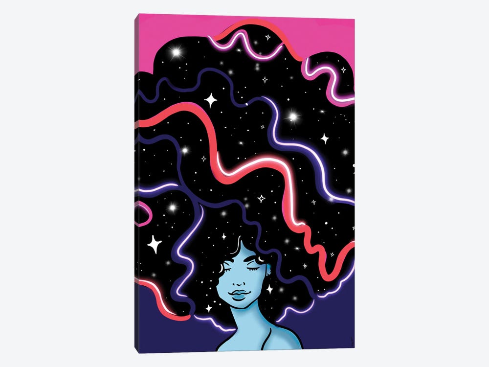 Galaxy Girl by Bri Pippens 1-piece Canvas Print