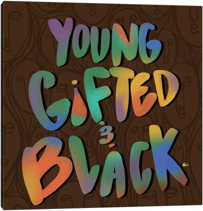Young Gifted And Black Canvas Art Print - Bri Pippens