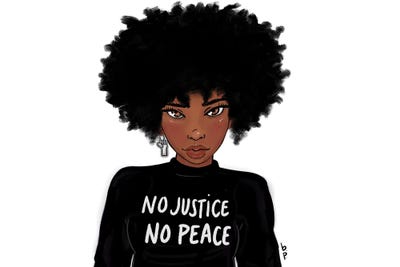 No Justice No Peace by Bri Pippens art print