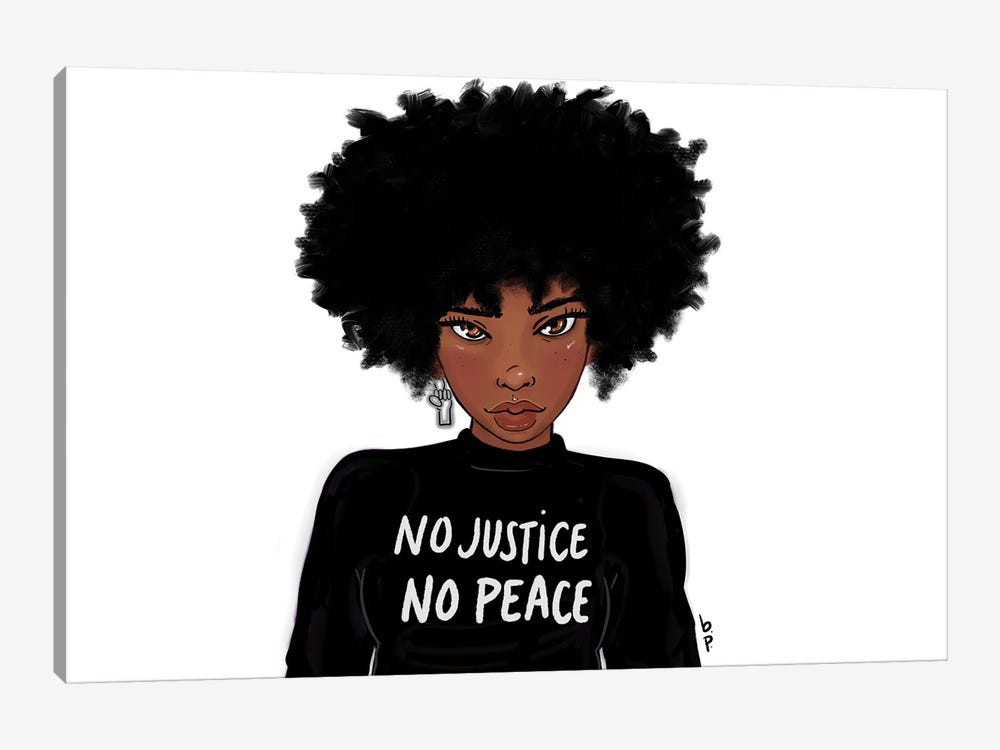 No Justice No Peace by Bri Pippens 1-piece Art Print