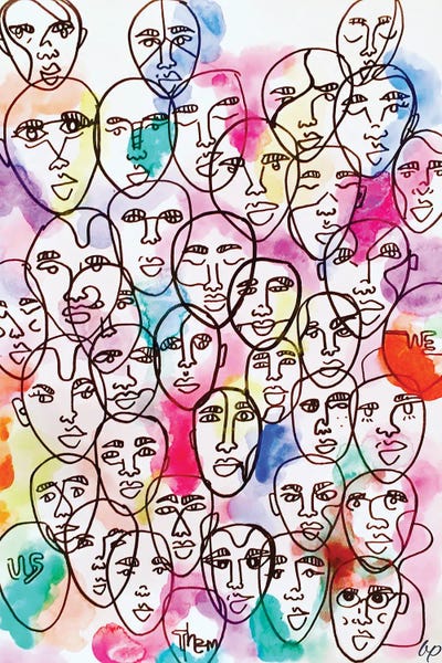 Cubist Visage: We Us Them by Bri Pippens