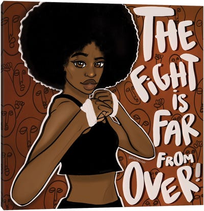Fight On Canvas Art Print - Black Lives Matter Art
