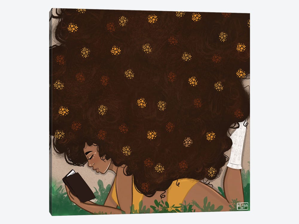 Lost In The Pages by Bri Pippens 1-piece Canvas Print