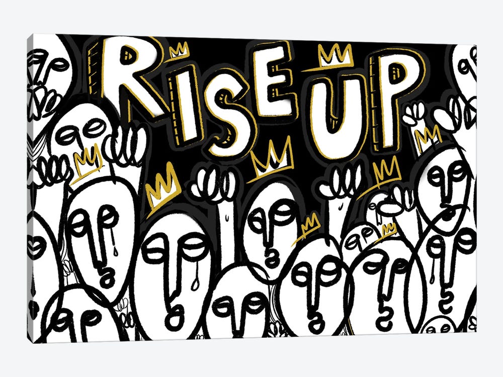 Rise Up I by Bri Pippens 1-piece Canvas Artwork