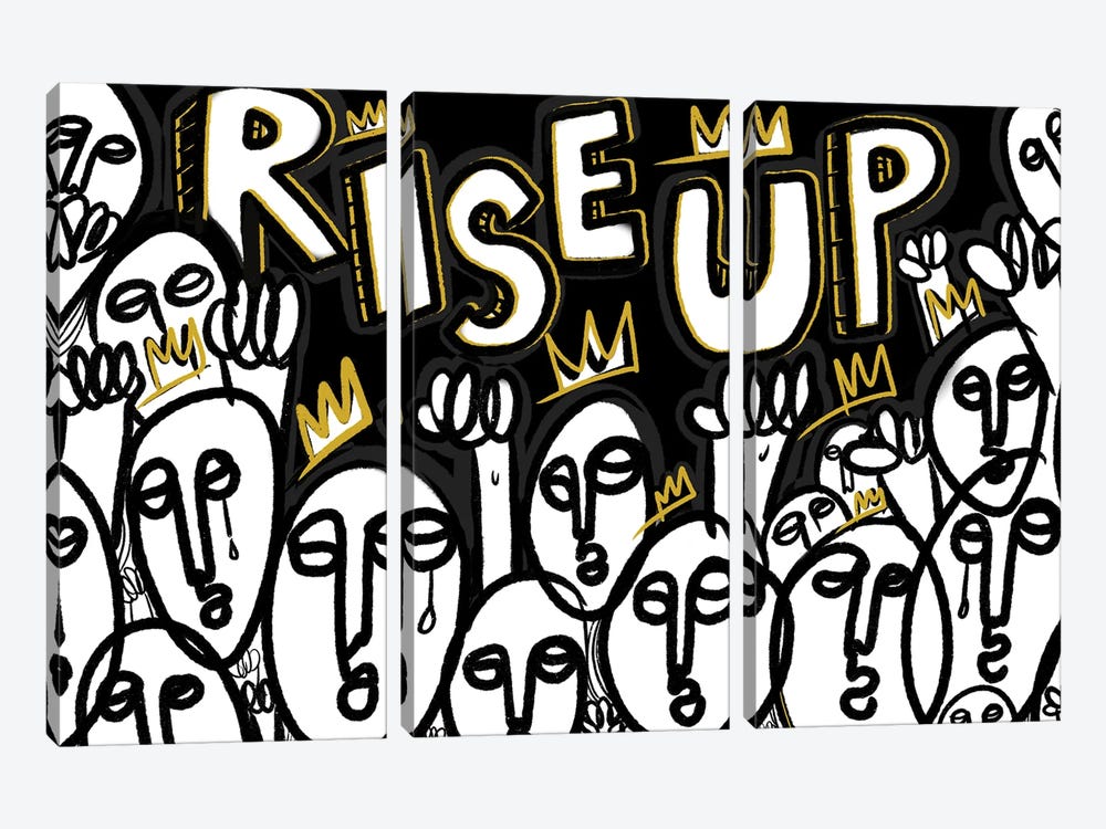Rise Up I by Bri Pippens 3-piece Canvas Art