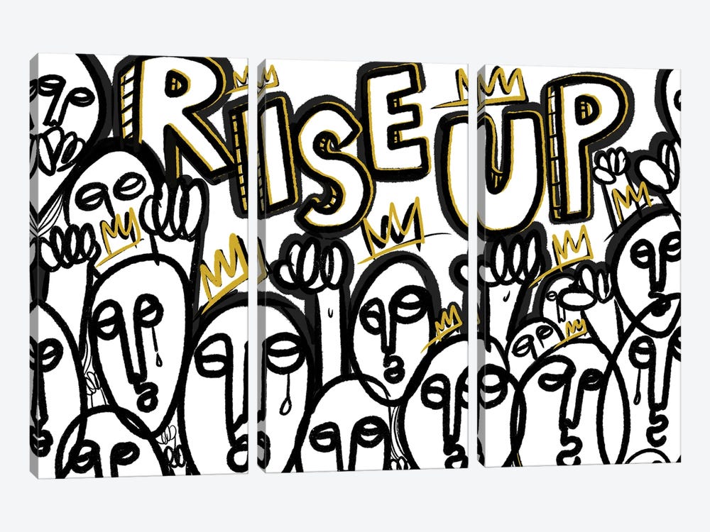 Rise Up II by Bri Pippens 3-piece Canvas Print