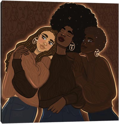 Hold On Canvas Art Print - Black Lives Matter Art
