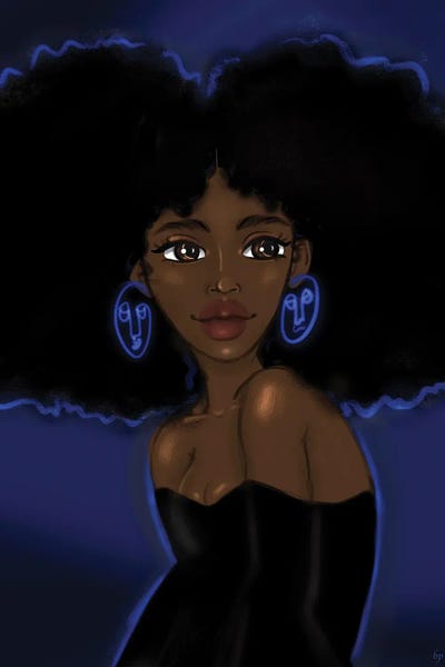 Betta Blues by Bri Pippens canvas print