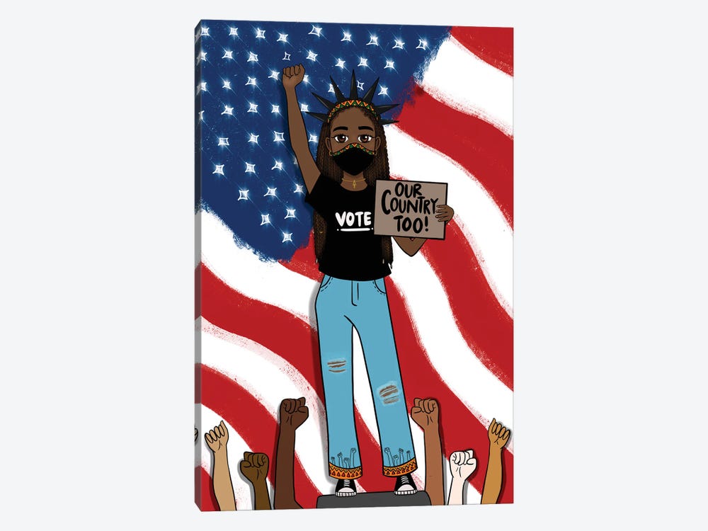 Our Country Too by Bri Pippens 1-piece Canvas Art Print