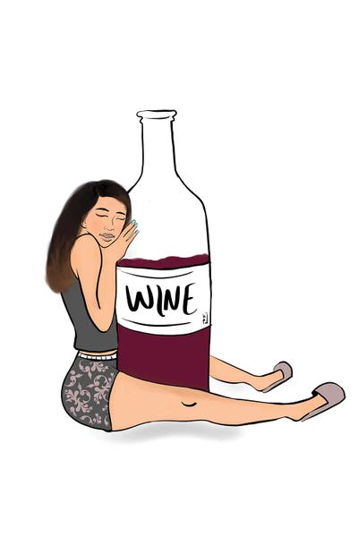 Wine Down II by Bri Pippens art print