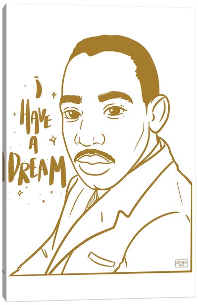 I Have A Dream Canvas Art Print - Bri Pippens