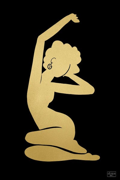 Artists Like Matisse: Rise & Shine Gold by Bri Pippens