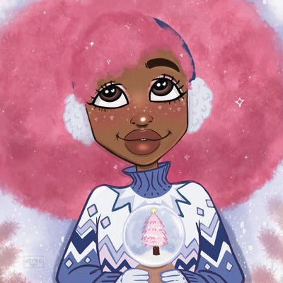 Snow Globe by Bri Pippens art print