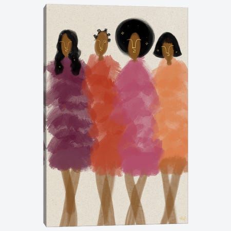Aunties Canvas Print #BRP98} by Bri Pippens Canvas Wall Art
