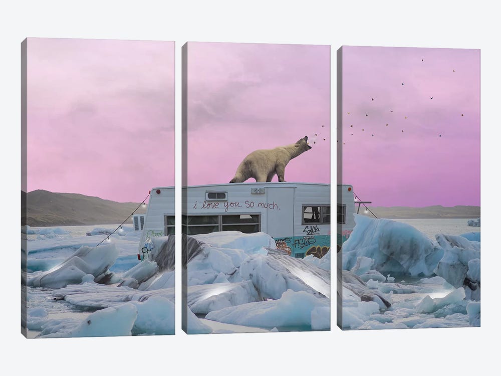 Breaking The Ice by Jason Brueck 3-piece Canvas Wall Art
