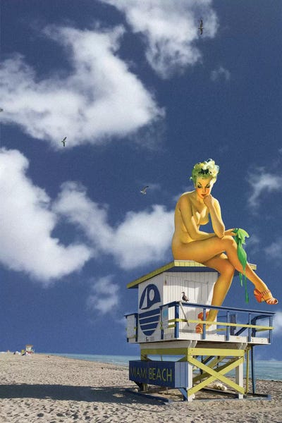 Miami Pinup by Jason Brueck acrylic art print