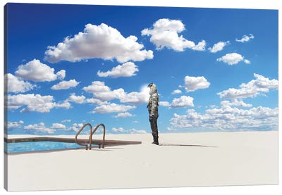 Off The Deep End Canvas Art Print - Going Solo