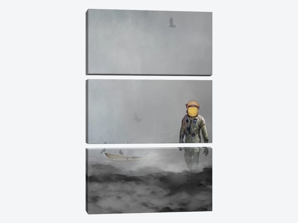 Troubled Waters by Jason Brueck 3-piece Canvas Wall Art
