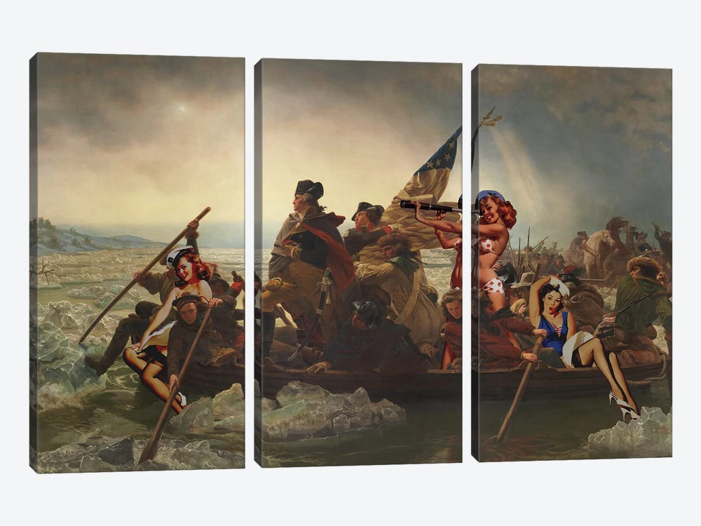 Yankee Doodle Candy 3-piece Canvas Wall Art
