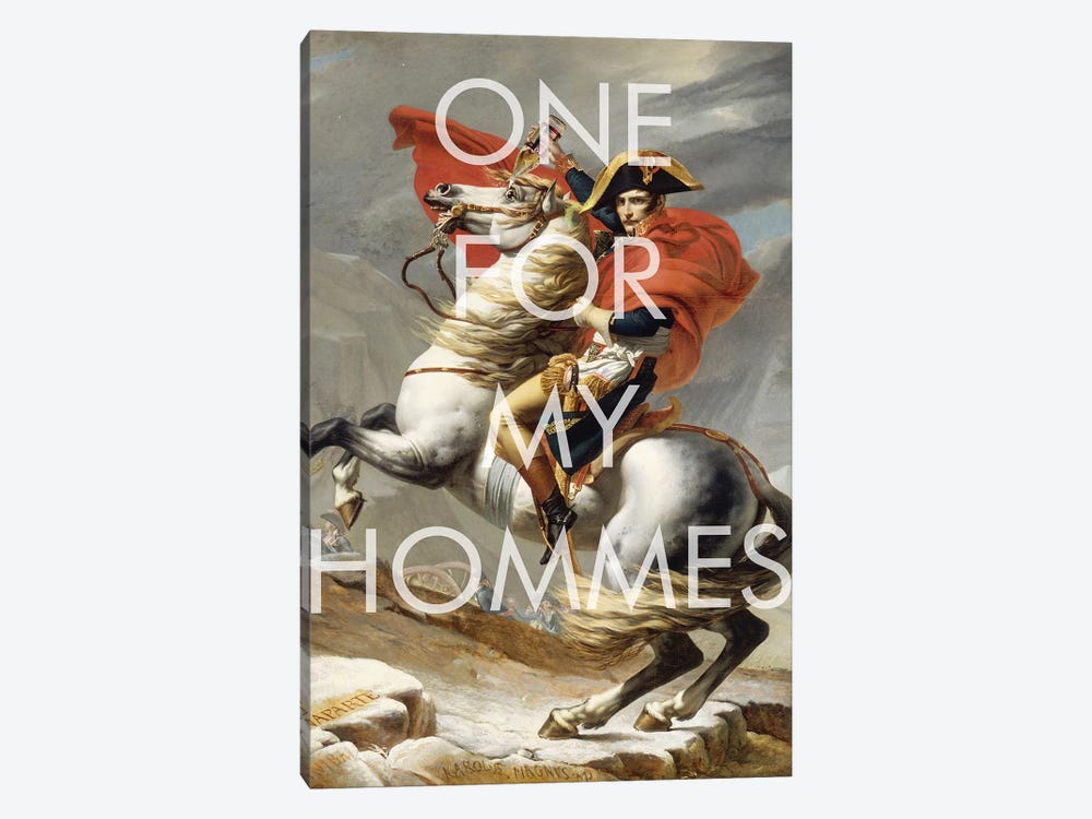 One for My Hommes  by Jason Brueck 1-piece Canvas Art Print