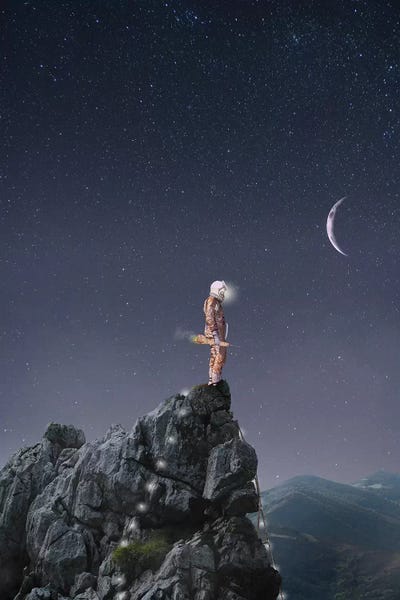 Kids Astronomy & Space Art: Rocket Man  by Jason Brueck