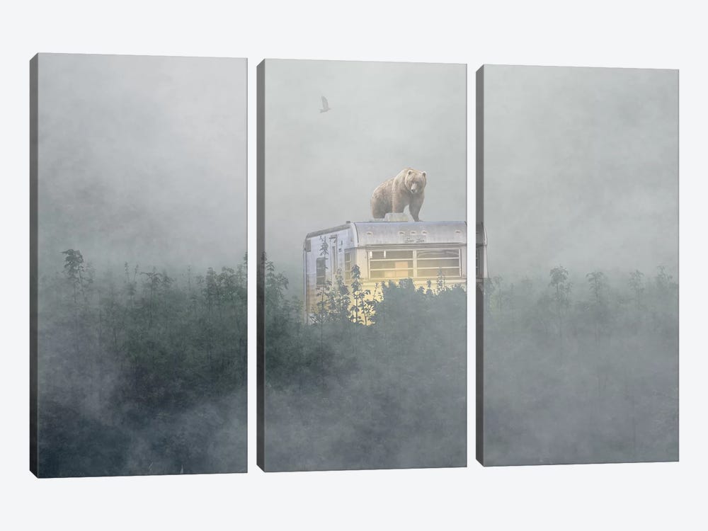 Becoming The Hunted by Jason Brueck 3-piece Canvas Print