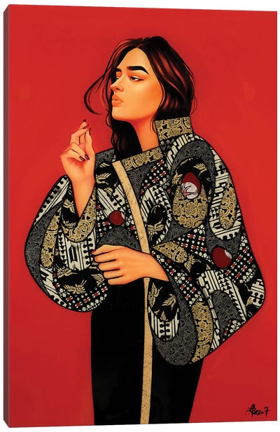 New Blood III Canvas Art Print - Women's Coat & Jacket Art