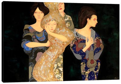 Toshi No Seishin Canvas Art Print - Artists Like Klimt