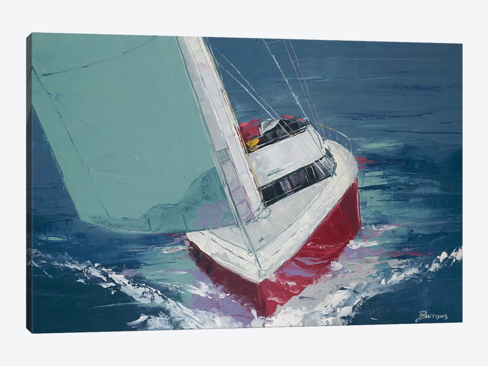 Day Sailing by John Burrows 1-piece Art Print