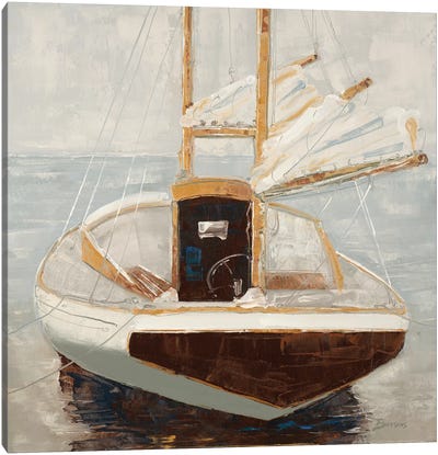 Home for the Night Canvas Art Print - Sailboat Art
