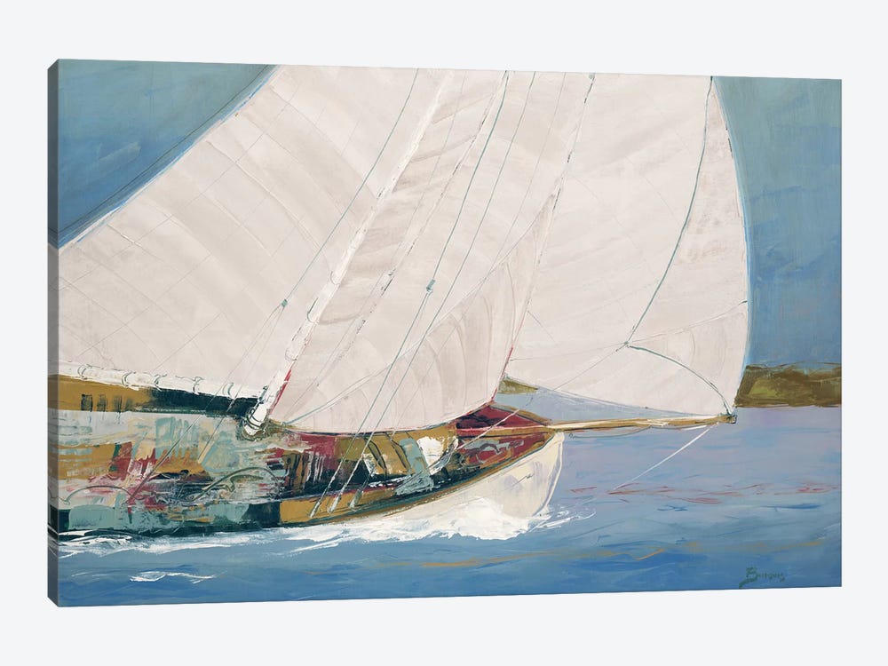 Lake Sailing by John Burrows 1-piece Art Print