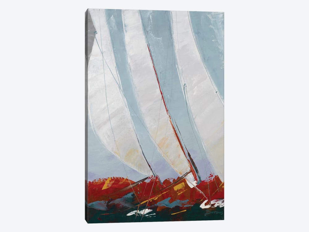 Racing the Wind by John Burrows 1-piece Canvas Art
