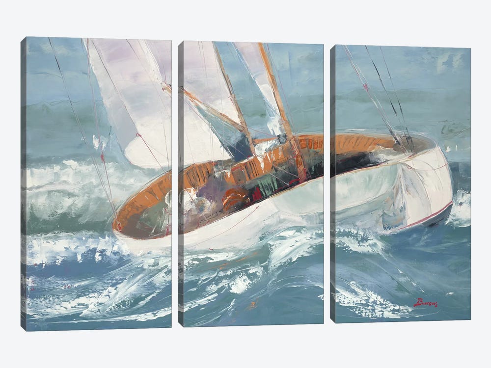 Out to Sea by John Burrows 3-piece Art Print