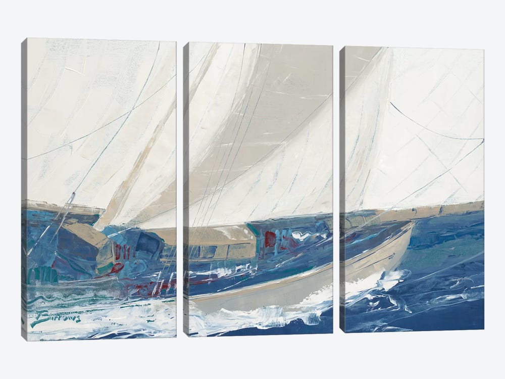 Port to Port by John Burrows 3-piece Canvas Art