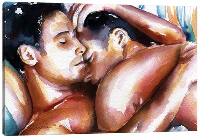 In Your Arms Canvas Art Print - LGBTQ+ Art