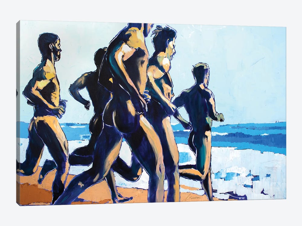 Peaches On The Beach by Brenden Sanborn 1-piece Canvas Print