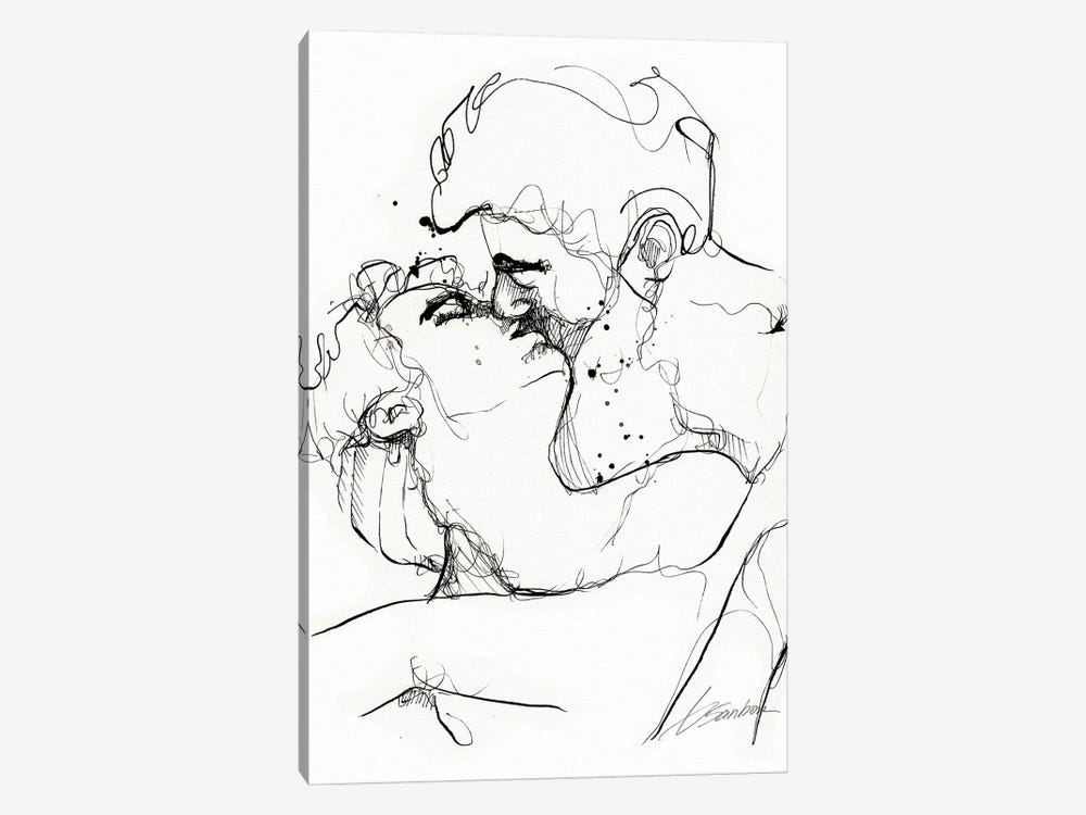 The Tenderness Of His Kiss by Brenden Sanborn 1-piece Canvas Art Print