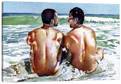 One Last Summer Swim II Canvas Art Print - Brenden Sanborn