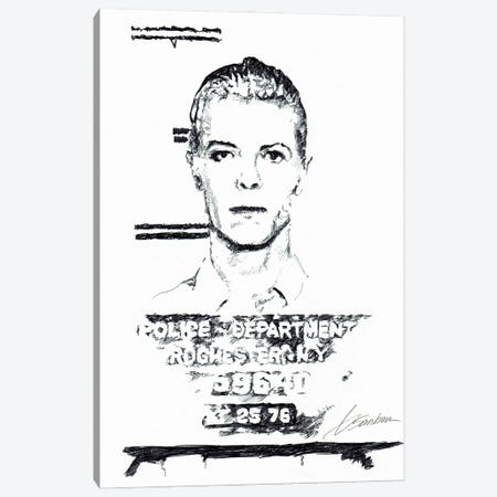 Bowie Mug Shot Canvas Print #BSB154} by Brenden Sanborn Canvas Art