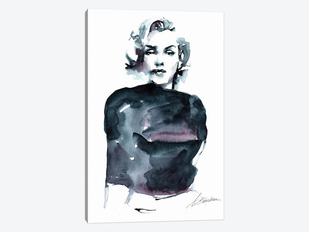 Marylin Monroe In Indigo by Brenden Sanborn 1-piece Canvas Art