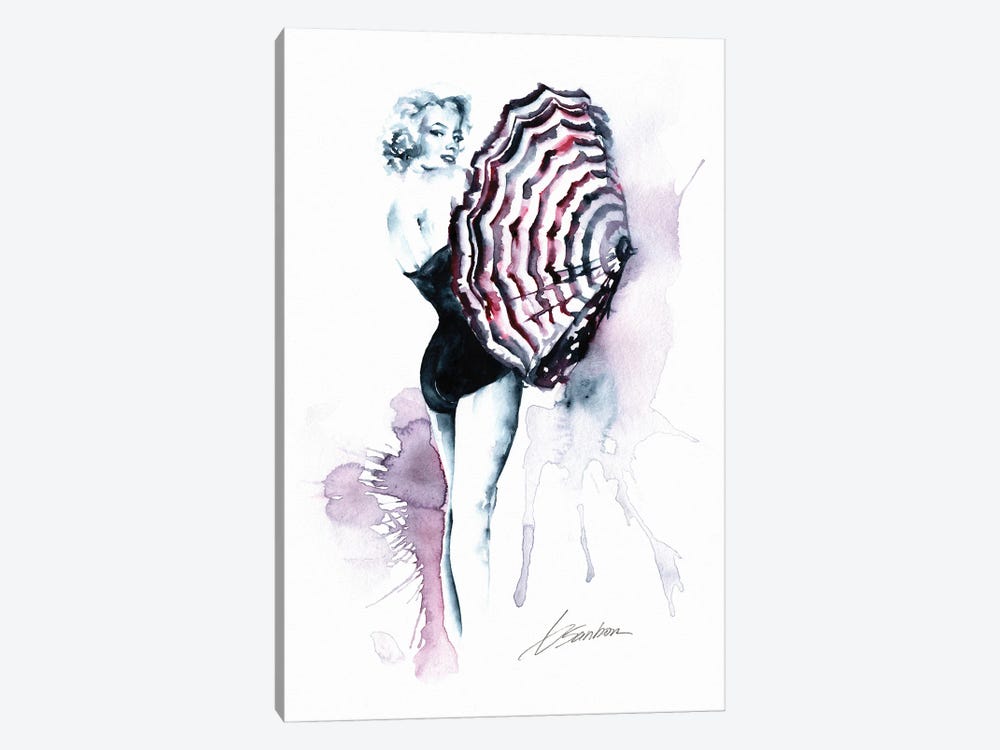 Marilyn Monroe With Umbrella by Brenden Sanborn 1-piece Canvas Art